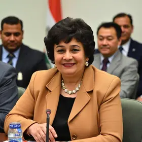 Prefeita Suéllen Rosim recebe o embaixador da República Dominicana