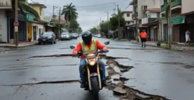 reconstrução Bauru após chuva