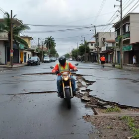 reconstrução Bauru após chuva