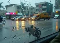 passageira pede socorro enxurrada