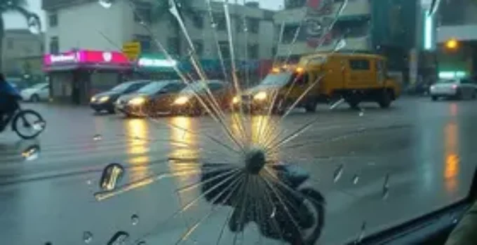 passageira pede socorro enxurrada