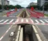 interdição da Avenida Nações Unidas Bauru