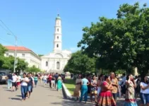 caminhada educativa no Centro de Bauru