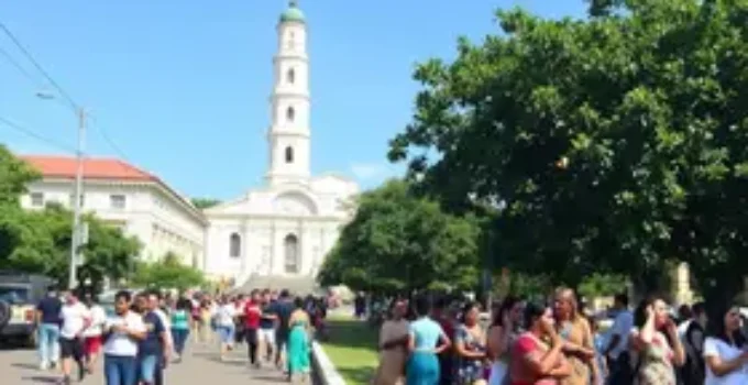 caminhada educativa no Centro de Bauru