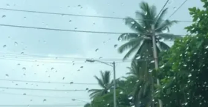 chuva forte e granizo