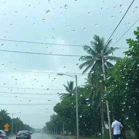 chuva forte e granizo
