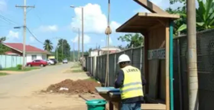 obras de saneamento
