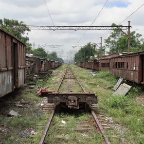 vagões abandonados em Bauru