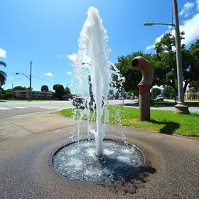 cano rompido em Bauru