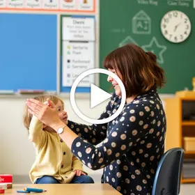 professora reconhece alunos pela voz